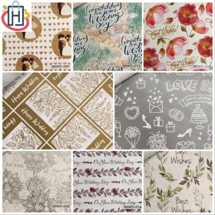 All Occasions Wedding Gift Wrapping Paper 100Pcs