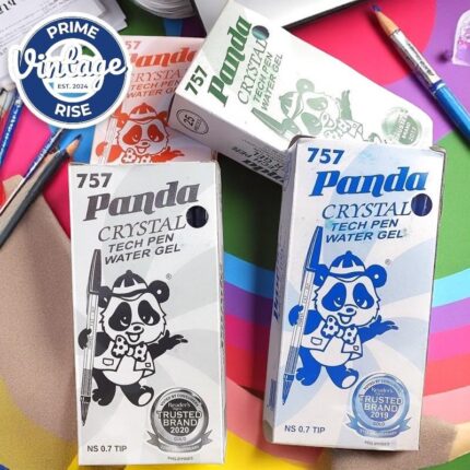 757 Panda Ballpen Black 1Pack/25Pcs