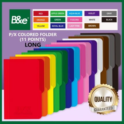 Colored Folder 11pts Long Black 10Pcs