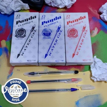 752 Panda Ballpen Black 1Pack/12Pcs